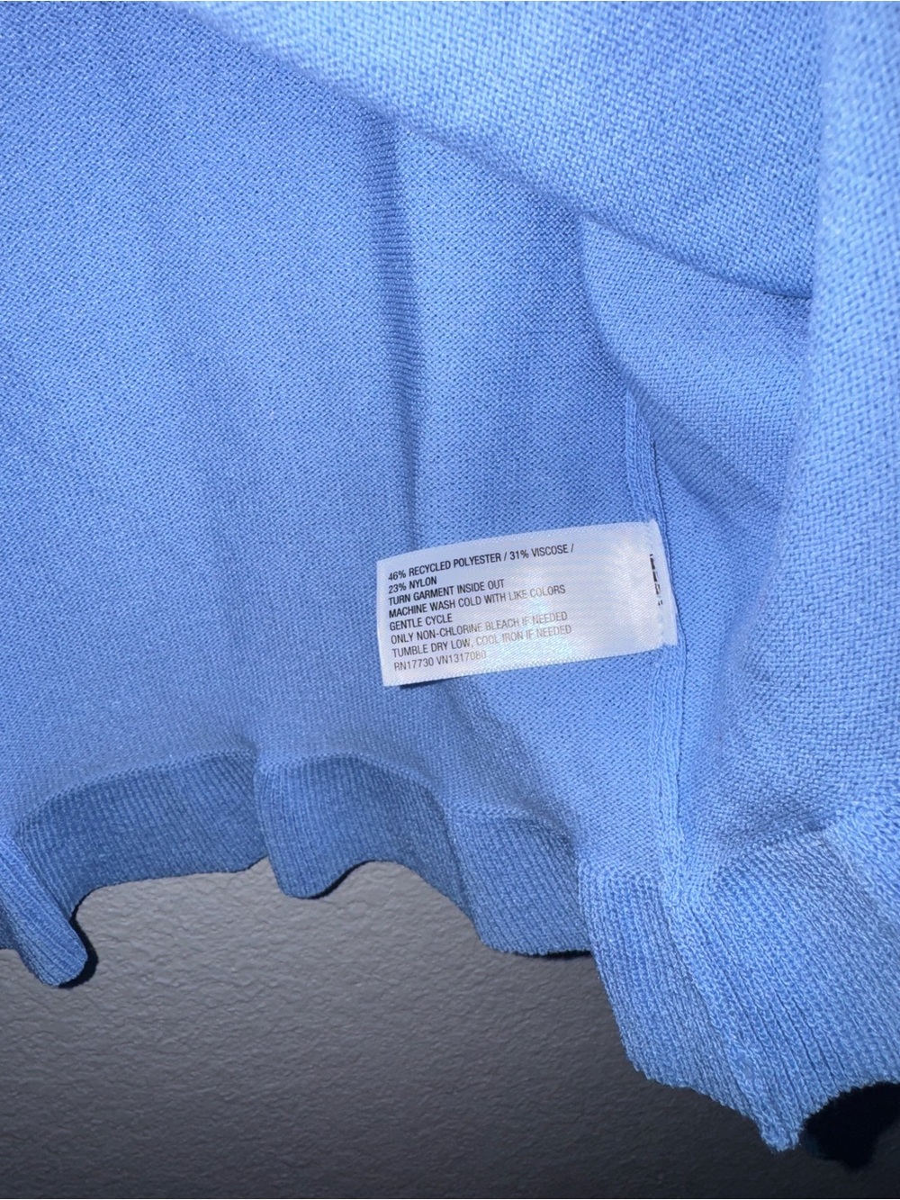 New a new day Light Blue Ruffle Hem Button Cardigan XS - Picture 6 of 9